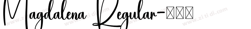 Magdalena Regular字体转换